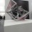 front: Conrad Shawcross, "Maquette for Perimeter Studies (icosahedron) Arrangement 2", 2013 (GBP 22,000)behind: Idris Khan, "The Creation of the Creator", 2013, available at Victoria Miro, London (GBP 90,000 GBP)