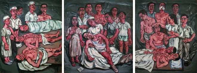 10.Zeng Fanzhi, Hospital Triptych No.2