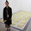 Chen Qiulin with her work "The Hundred Surnames in Tofu", installation, dimensions variable, 2004-2014