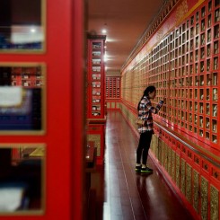 A Tibetan law student at the E. Gene Smith Library in southwest China. Photo: Gilles Sabrie for The New York Times