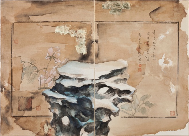 Wang Lifeng Ji Jie Zi Yuan, 2013, mixed media on paper 100 x 140 cm