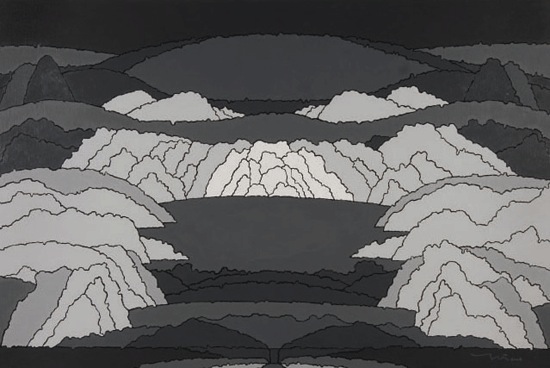 Zheng Xuewu the east No. 12, 2006, acrylic on canvas, 100 x 150 cm