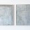 Arthur Ou, “View 2”, primer, enamel, sliver handle, acrylic dirt on canvas, 50.8 x 63.5 cm, two panels, 2013欧宗翰，《视野2》，布面综合材料，50.8 x 63.5 cm，双联，2013