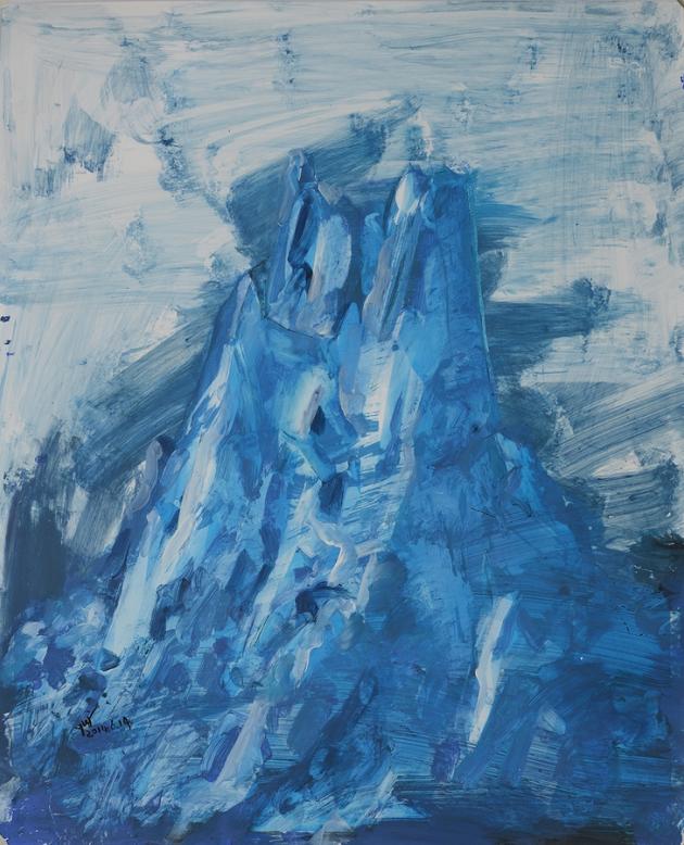 jpeg-5 余极,Mt.1,纸本丙烯,50×40cm,2014 Yu Ji, Mt.1, Acrylic on Paper, 50×40cm, 2014