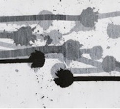 Qin Chong, “6 March-Whatever”, ink on paper, 98 x290 cm, 2011秦沖，《三月六日無所謂》，紙本水墨，98 x290 cm，2011