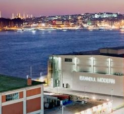 Istanbul Museum of Modern Art (founded in 2004 by the Eczacıbaşı family, with the idea first conceived by Dr. Nejat F. Eczacıbaşı). The surrounding warehouses have hosted the Istanbul Biennial.