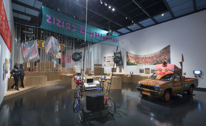 Installation view of