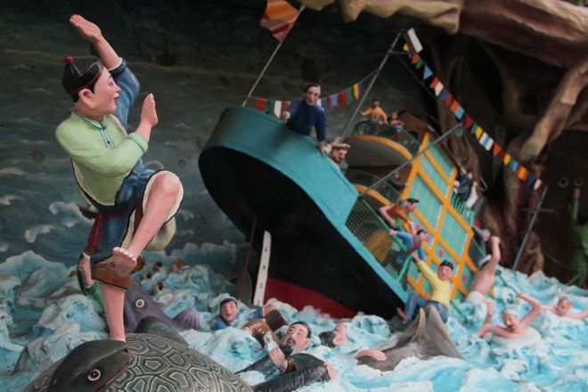 A diorama featuring a traditional Chinese myth at Haw Par Villa (Photo - Ho Rui An)