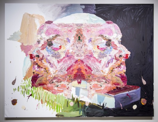 Ben Quilty, “Andre at Jim Morrison's grave”, oil on linen, 202 x 265 cm, 2014. Photo by Mike Pickles / studioEAST.