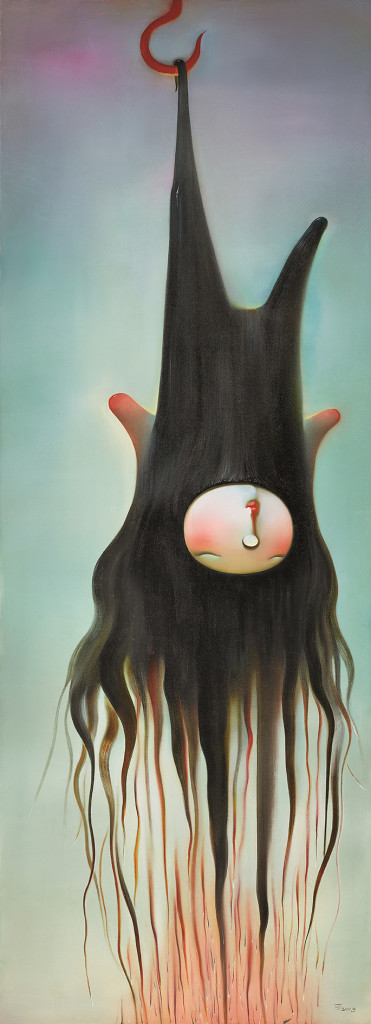 Lot 拍品编号 72 CHEN KE 陈可 (Chinese, B. 1978) The True of Love 《爱火》 oil on canvas油彩 画布 220 x 80 cm. (86 5/8 x 31 1/2 in.) Painted in 2005, 2005年作 HK$ 450,000- 600,000 US$ 57,700- 76,900