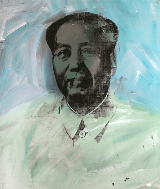 Andy Warhol, “Mao,” synthetic polymer and silkscreen on canvas, 66 x 55.9 cm, 1973.