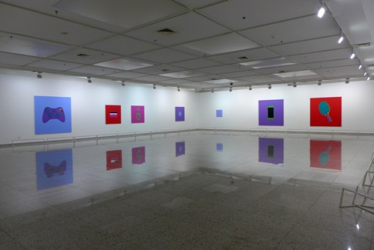Exhibition view, Hubei Art Museum (courtesy Michael Craig-Martin)展览场景，湖北美术馆