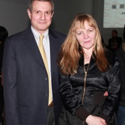 Dr. Michael I. Jacobs and Chrissie lles at the opening of “Now You See", 2014迈克•雅各布斯与Chrissie lles出席《Now You See》开幕式，2014