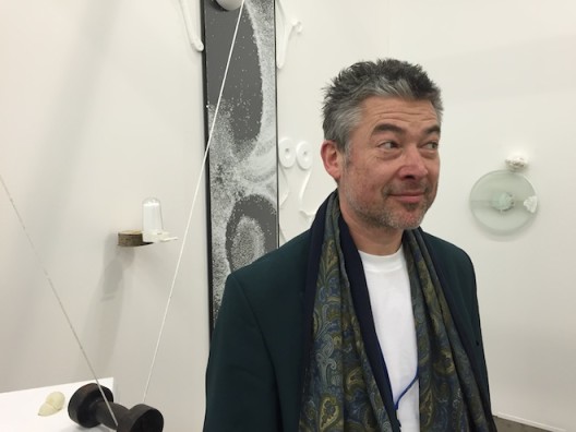 Artist Honoré δ'O at Kristof De Clercq gallery (Ghent)—unpronounceable name but the most fun and beguiling booth.