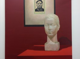 Liu Ding， Wang Shikuo in 1942 and Wang Zhaowen in 1951, oil on canvas， 180 x 250 cm， 2015