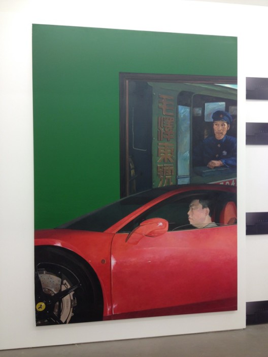 Liu Ding， New Man, oil on canvas， 180 x 250 cm， 2015