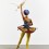 Yinka Shonibare, “Ballet God (Zeus)”, fibreglass mannequin, Dutch wax printed cotton
textile, lightning, gun, globe, pointe shoes and steel baseplate, 236 x 155 x 140 cm, 2015.