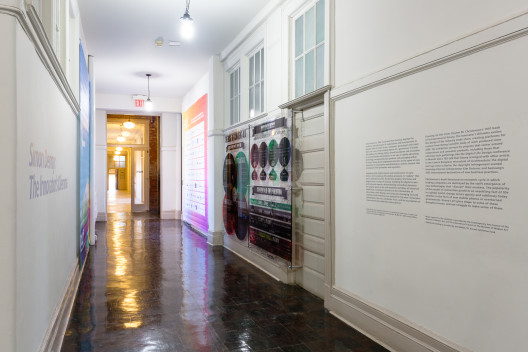 “Simon Denny: The Innovator's Dilemma”, exhibition view at MoMA PS1, New York. Image courtesy of the artist and MoMA PS1. Photo by Pablo Enriquez.