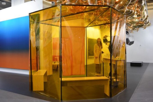 Directly opposite the entrance to the VIP lounge, Esther Schipper had the most photographed booth, with Philippe Parreno, Tomas Saraceno, Thomas Demand, Angela Bulloch, Liam Gillick, Roman Ondák
