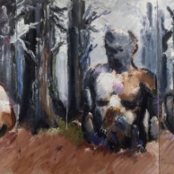 660x260cm根茎rhizoma布面油画canvas oil painting 2015年-1