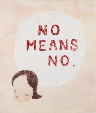 Lot 88 YOSHITOMO NARA (b. 1959) No Means No HK$ 900,000 - 1.2 million €100,000 - 140,000
