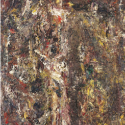 Homme en croix,  1990, oil on canvas, 195 x 130 cm