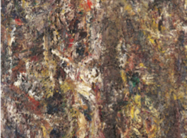Homme en croix,  1990, oil on canvas, 195 x 130 cm