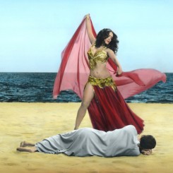Youssef Nabil "I Saved My Belly Dancer #XXIV" (détail), 2015, Hand coloured gelatin silver print