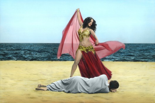 I Saved My Belly Dancer #XII (détail), 2015 Hand coloured gelatin silver print