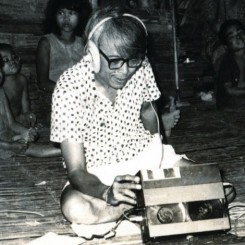 Image: José Maceda, from the CD cover of Archival Sound Series: José Maceda, Field Recordings in Philippines, 1953–1972.