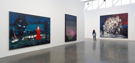 Zeng Fanzhi,Paintings Drawings and two Sculptures, 2015，installation view 曾梵志，“油画、素描和两件雕塑”，2015，展览现场
