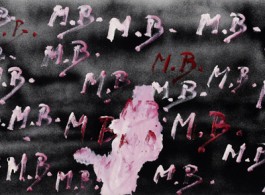 "MB MB MB", 1968 Oil on canvas, 25 1/2 x 45 1/4 inches (65 x 115 cm).