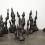 Hu Qingyan "Idiots", steel, air, 14 pcs, height from 71cm to 180 cm, 2015