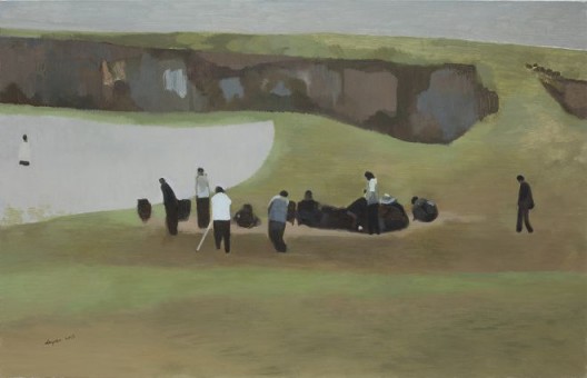 《小憩》，布面油画，90x140cm，2015