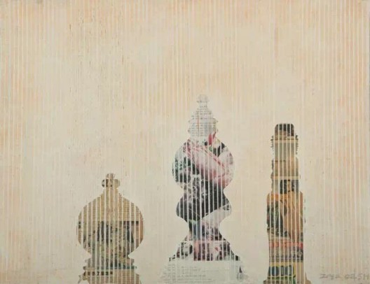虚无的日子， 布面丙烯，Days in Vain, acrylic on canvas, 55x65.8cm, 2002 