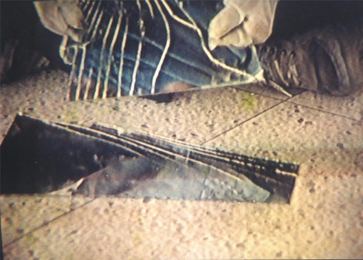 张培力,《30 × 30》, 录像屏,1988 。Zhang Peili, “30 × 30”, video still, 1988.