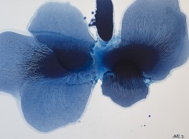 MaoLizi, “Ambiguous Flower Series No.1”, oil on canvas, 195 x 114 cm, 2015(courtesy the artist and Pékin Fine Arts)毛栗子(b.1950, 北京,中國)，《花非花 No.1》，布面油畫，195 x 114 cm，2015（图片由艺术家和北京藝門提供）