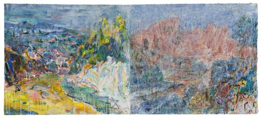 Qi Lan, Southern and Northern Faction (3), Comprehensive Material on Handmade Bast Paper, 75×175cm, 2016