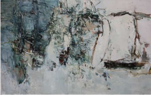 Tu Hong Tao, Continuous Mountain and Bush, oil painting, 2014-2015, 180 x 280 cm