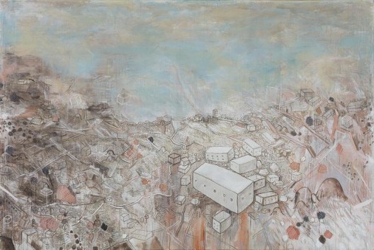 李继开，《大风景》，布面丙烯，200×300cm，2016