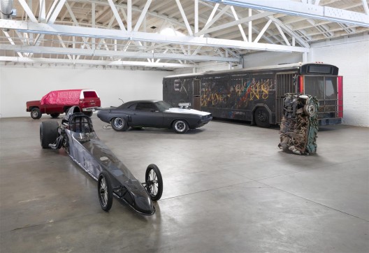 “Piston Head II: Artists Engage the Automobile”, exhibition view at VENUS LA