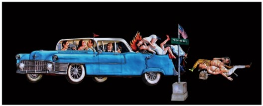 Entang Wiharso, Double Story, 410 x 130 cm, 2016