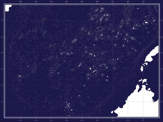 MAP OFFICE, Liquid Land | Solid Sea Chart 流动的土地与固态的海洋–图表, 2016 C-print on Hahnemuhle Art Paper 哈内姆勒纸上数码打印 150 x 200 cm (59 x 78 3/4 in.)