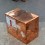 Walead Beshty at Regen Projects (New York) – reminds of another artist somehow. Box, posted somewhere, all handling and shipping marks visible, copper sculpture.....