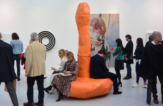 Franz West at Gagosian (and there was another smaller one at Skarstedt but you weren't allowed to sit on it)