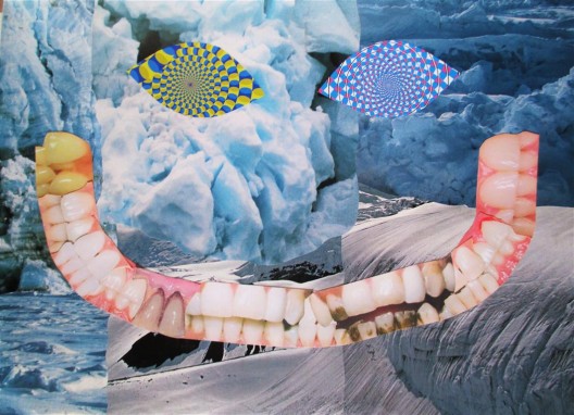 卡尔·马克思，《Gnosmosis》，混合媒介拼贴画， 1280 × 350 cm，2016 / Karl Max, “Gnosmosis”, mixed media collage, 1280 × 350 cm, 2016.