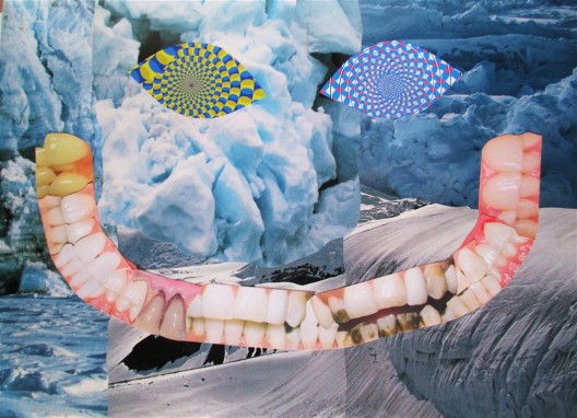 卡尔·马克思,《Gnosmosis》,混合媒介拼贴画, 1280 × 350 cm,2016 / Karl Max, “Gnosmosis”, mixed media collage, 1280 × 350 cm, 2016.
