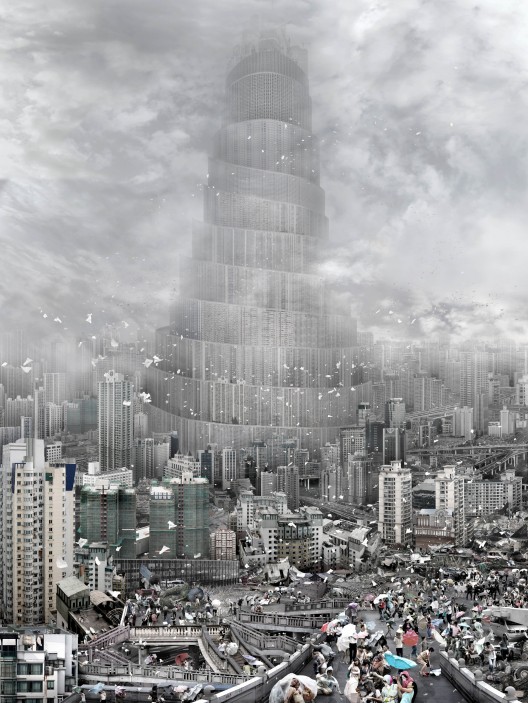 Du Zhenjun b.1961, The Tower of Babel - Wind, 2010, C-print, 160 x 120 cm, Edition 3_6