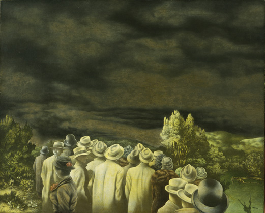 Richard Oelze, Erwartung (Expectation), 1935-1936, Oil on canvas, 32 x 39 1/2 inches (81.5 x 100.5 cm),The Museum of Modern Art, New York. Purchase, 1940理查德·厄尔策,《期盼》,1935-1936,布面油画,81.5 x 100.5 cm,纽约现代艺术博物馆馆藏