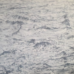 孟煌《白海》 2015，布面油画，180 × 280 cm 图片由艺术家、MDC画廊提供